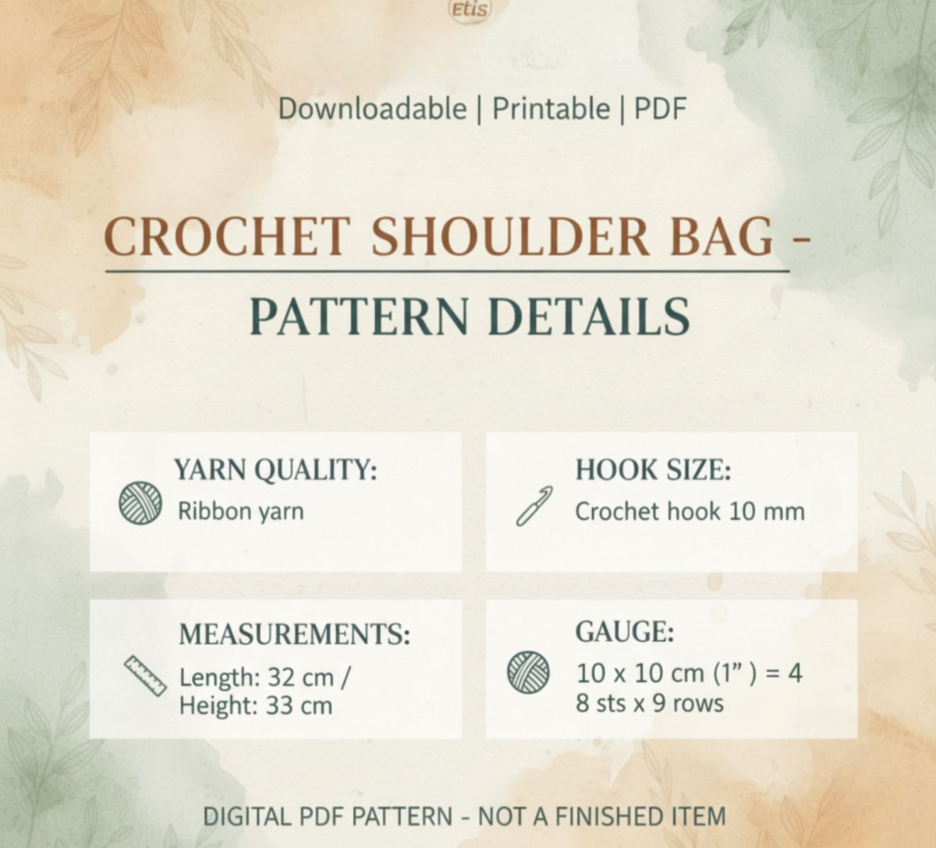 crochet shoulder bag
