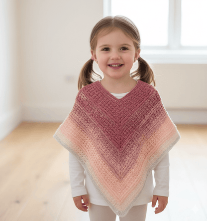 Kids Poncho Crochet Pattern