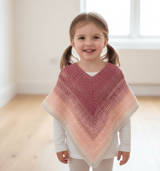 Kids Poncho Crochet Pattern