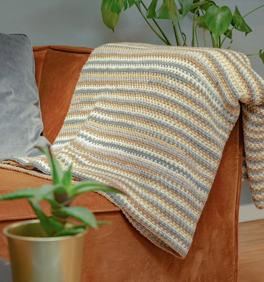 Striped Crochet Blanket Pattern