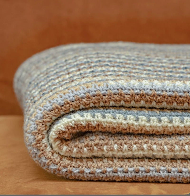 Striped Crochet Blanket Pattern