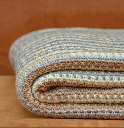 Striped Crochet Blanket Pattern