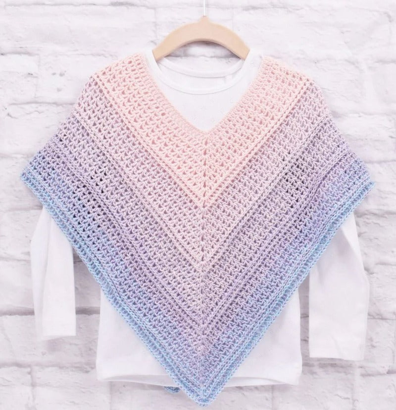 Kids Poncho Crochet Pattern