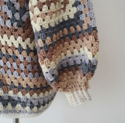 crochet hexagon cardigan