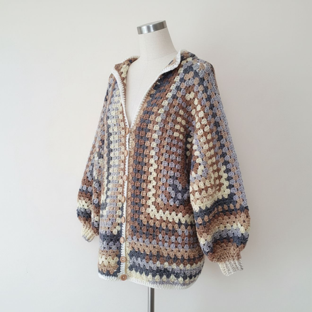 crochet hexagon cardigan