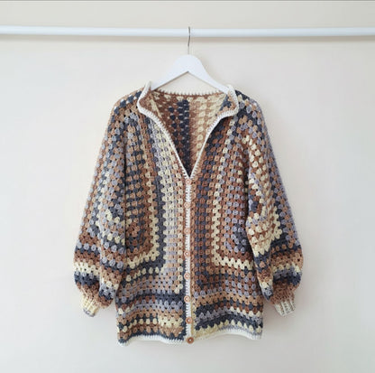 crochet hexagon cardigan